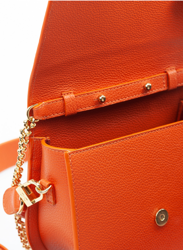 ELLA WAVE SADDLE BAG - TOASTED ORANGE