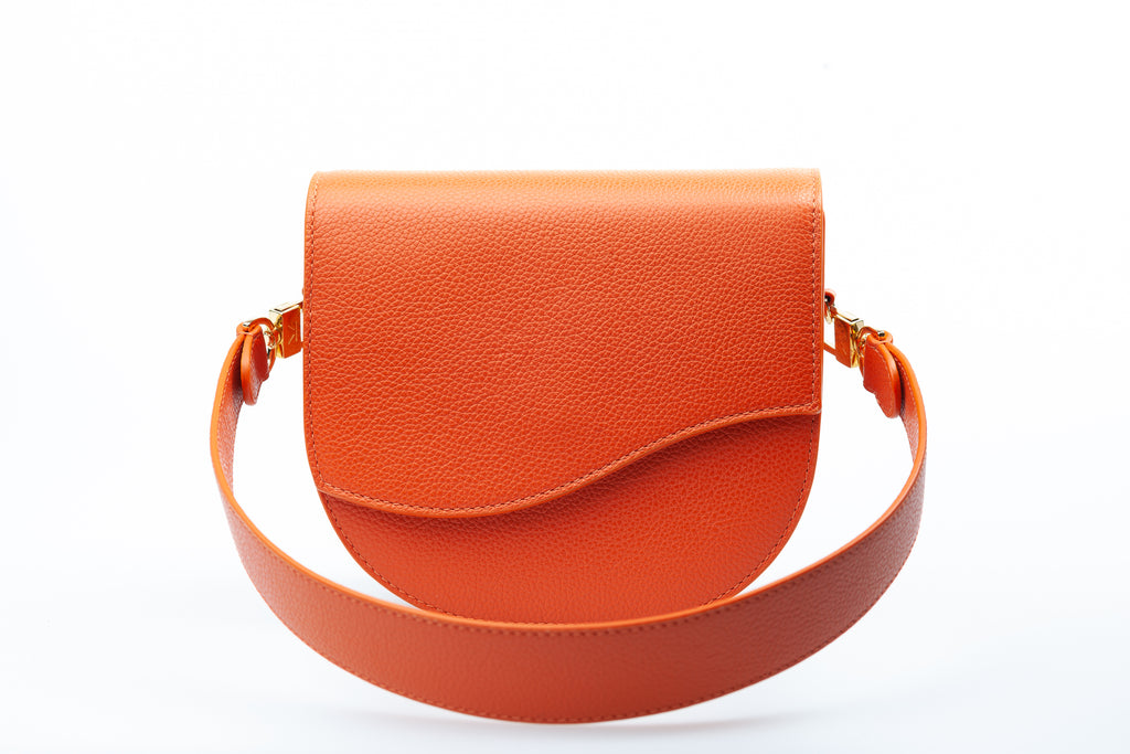 ELLA WAVE SADDLE BAG - TOASTED ORANGE